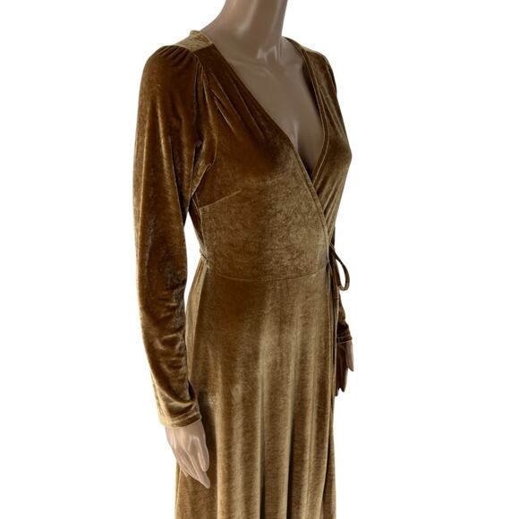 Baltic Born Gold Wrap Dress - Picture 7 of 12